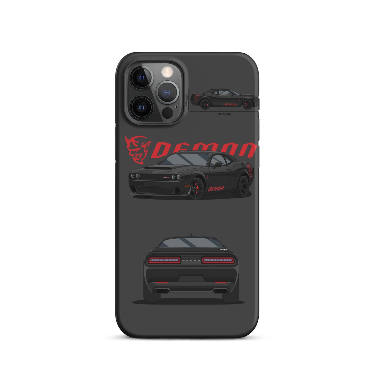 Dodge SRT Demon 170 snap case for iPhone® (Dark Grey)