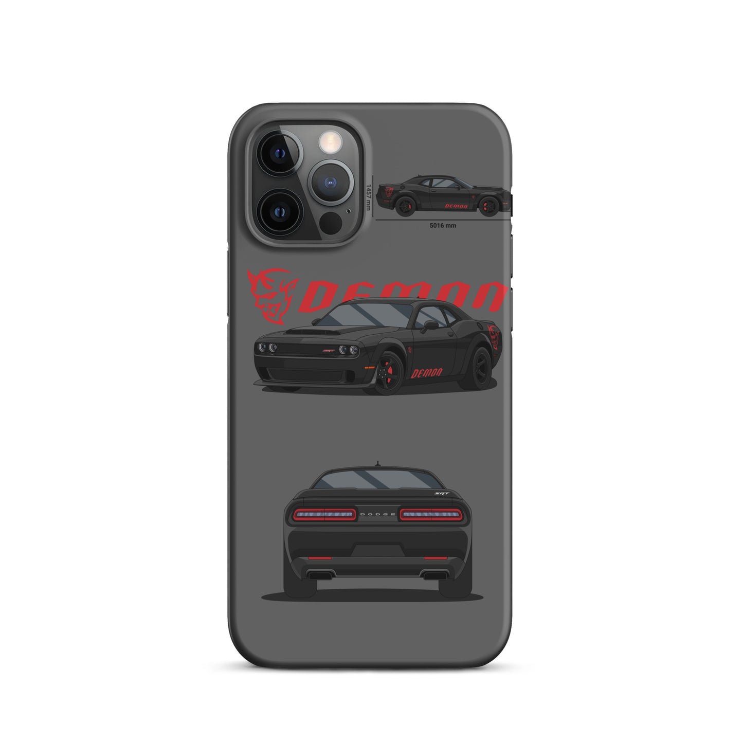 Dodge SRT Demon 170 snap case for iPhone® (Grey)