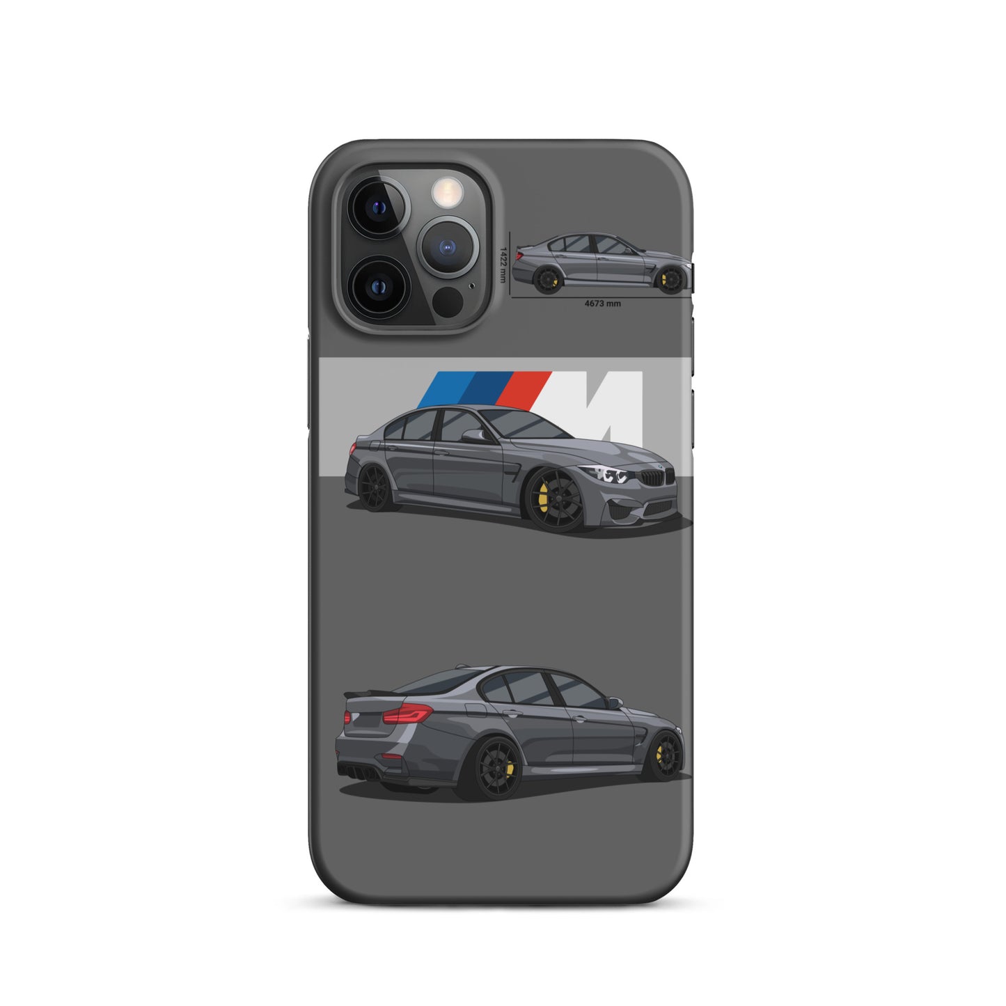 BMW M3 F80 snap case for iPhone® (Grey)