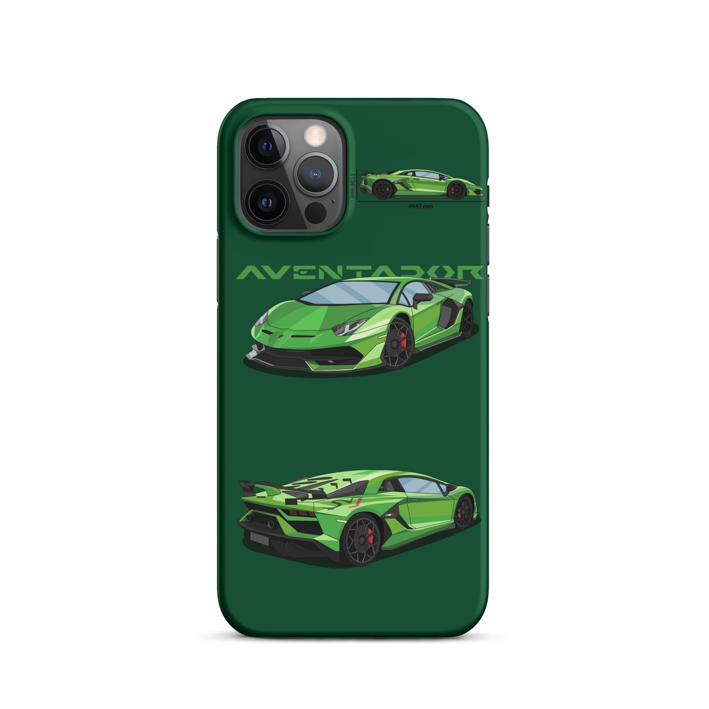 Lamborghini Aventador SVJ snap case for iPhone® (Green)