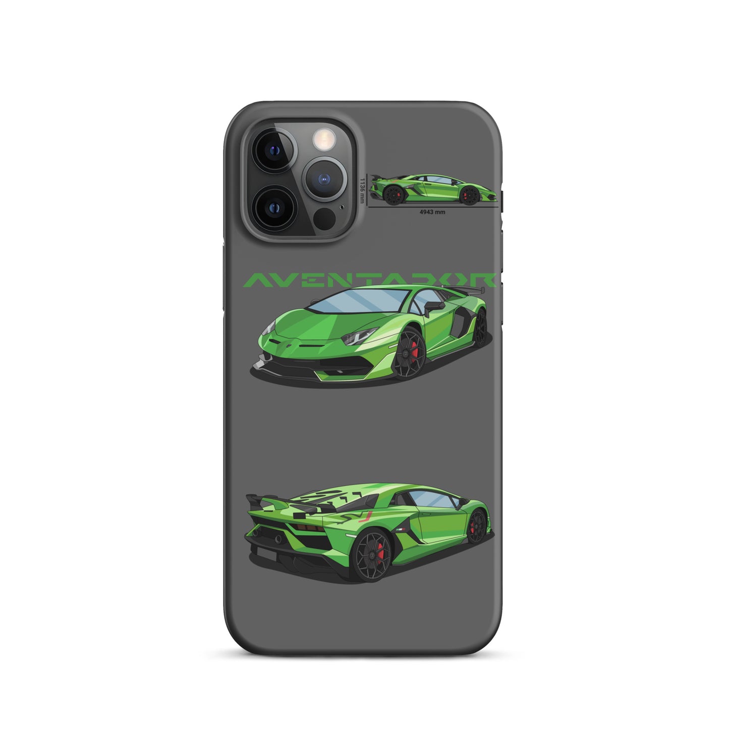 Lamborghini Aventador SVJ snap case for iPhone® (Grey)