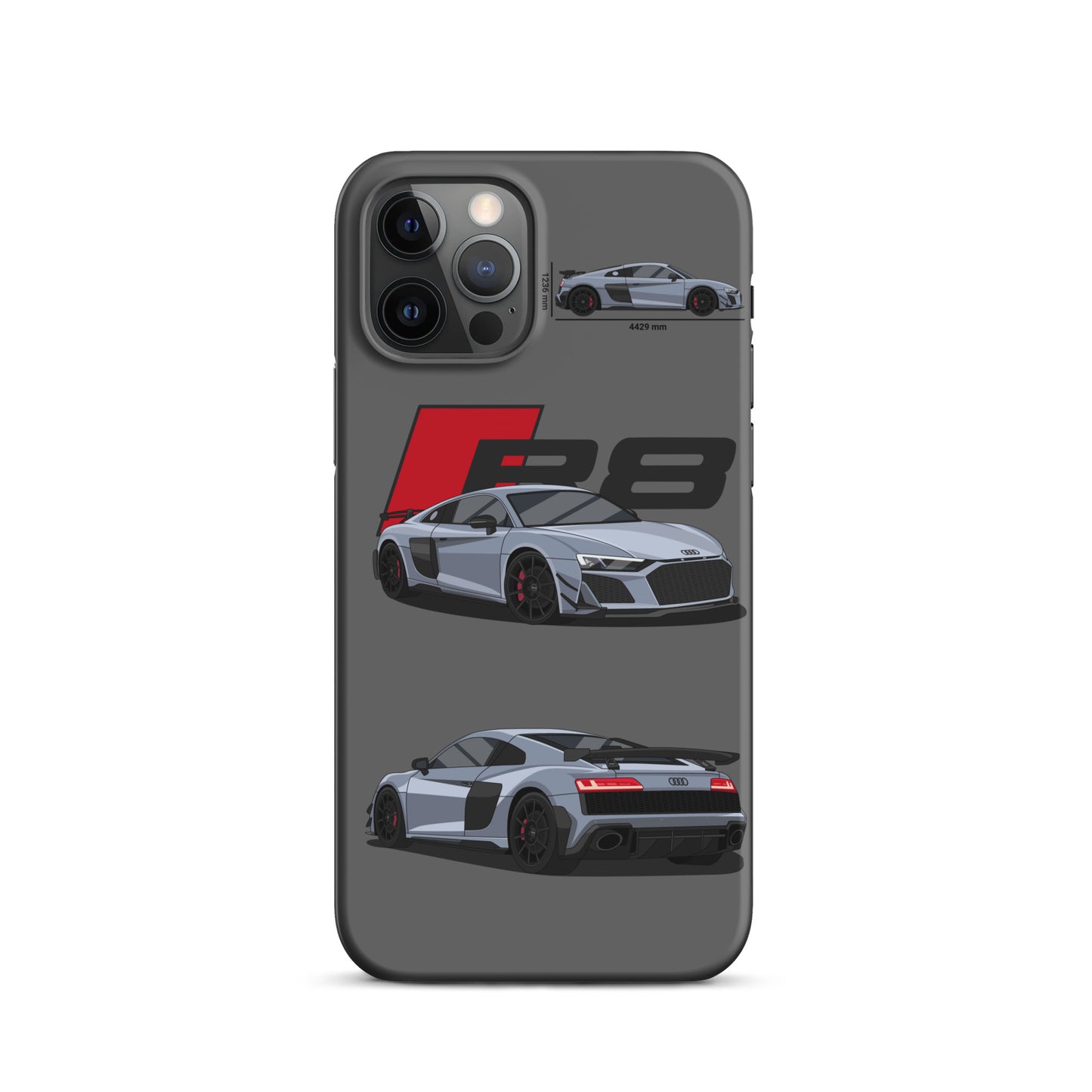 Audi R8 GT snap case for iPhone® (Grey)