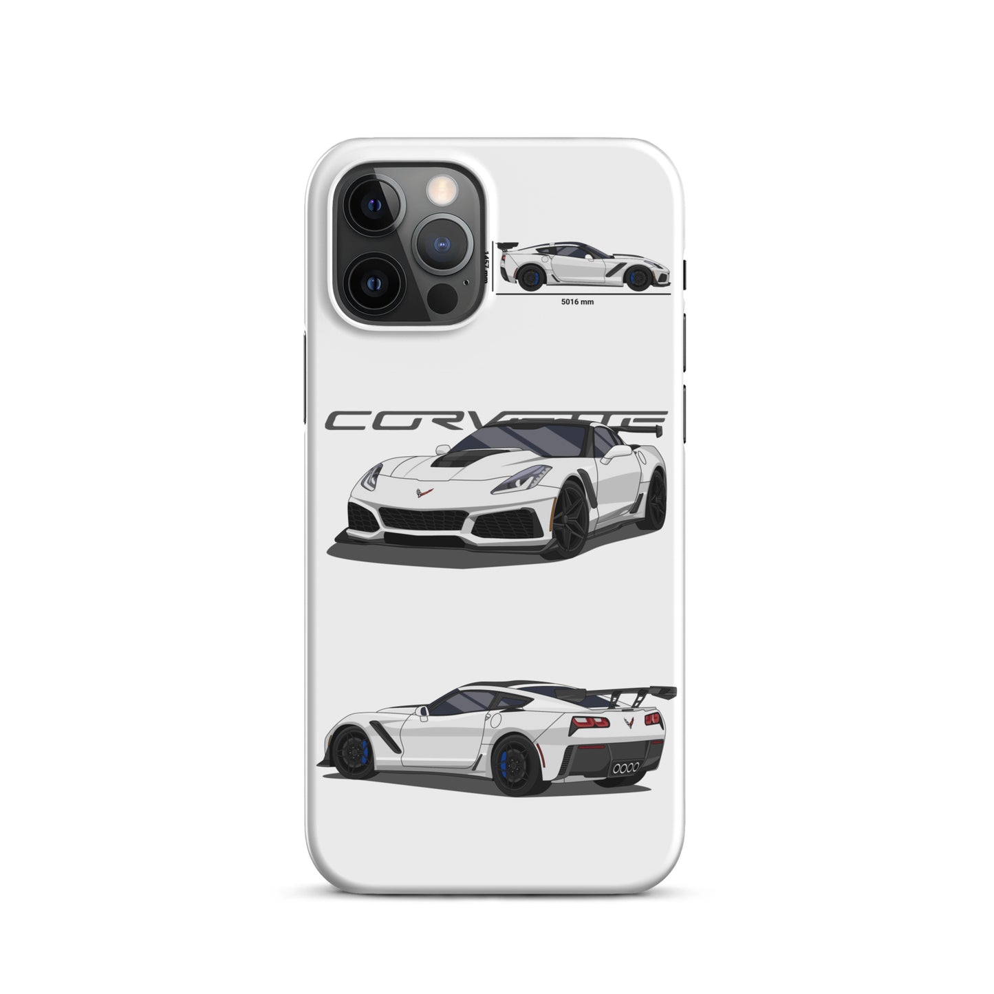 Corvette C7 ZR1 Snap case for iPhone® (White)