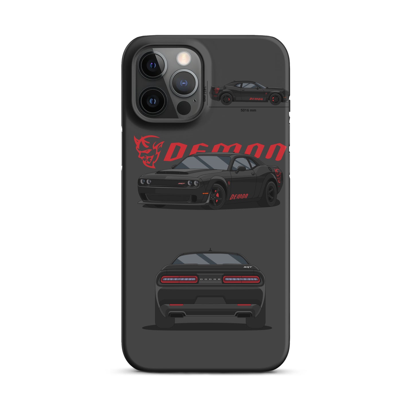 Dodge SRT Demon 170 snap case for iPhone® (Dark Grey)