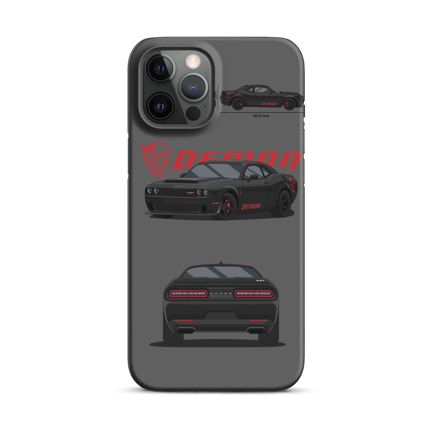 Dodge SRT Demon 170 snap case for iPhone® (Grey)