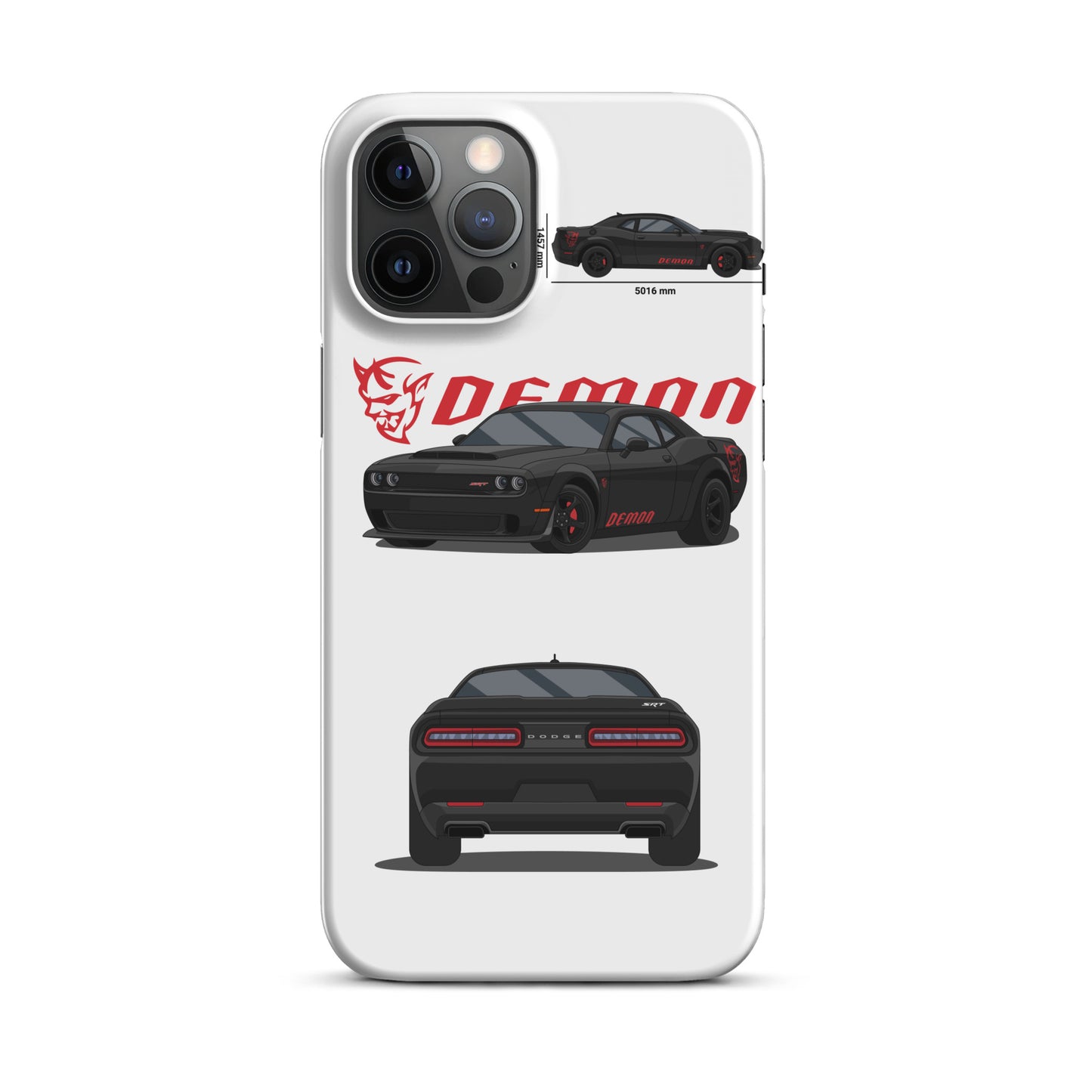 Dodge SRT Demon 170 snap case for iPhone® (White)