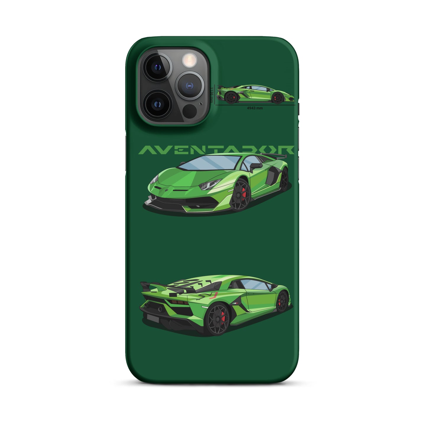 Lamborghini Aventador SVJ snap case for iPhone® (Green)