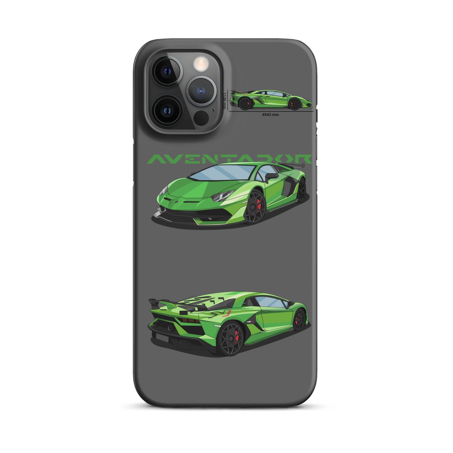 Lamborghini Aventador SVJ snap case for iPhone® (Grey)