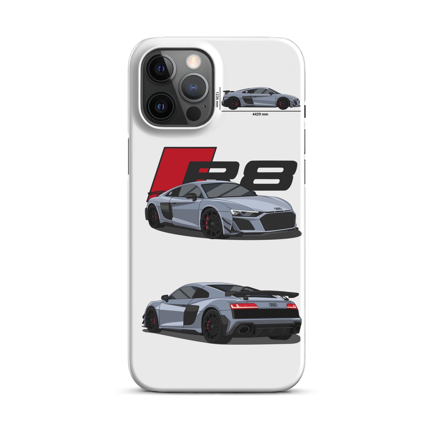 Audi R8 GT snap case for iPhone® (White)