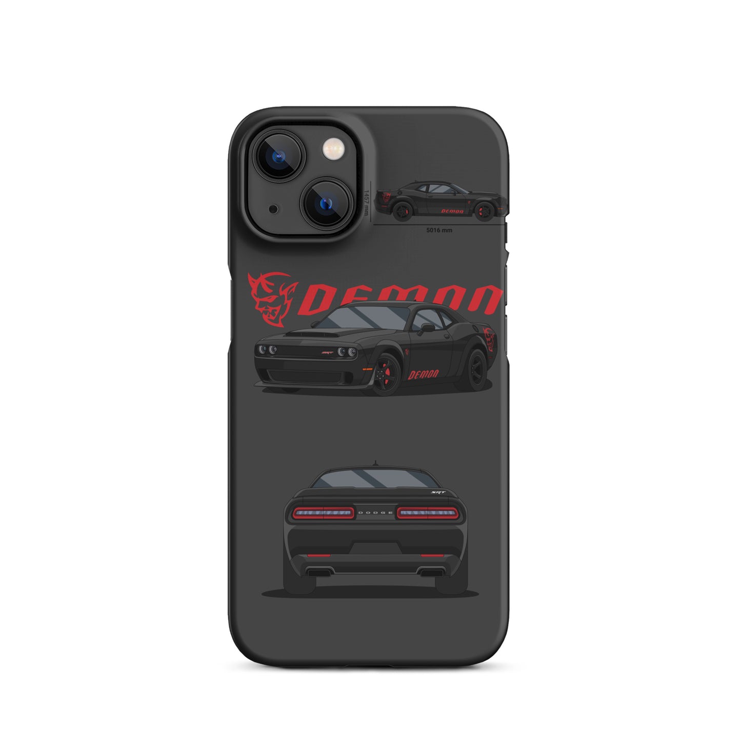 Dodge SRT Demon 170 snap case for iPhone® (Dark Grey)