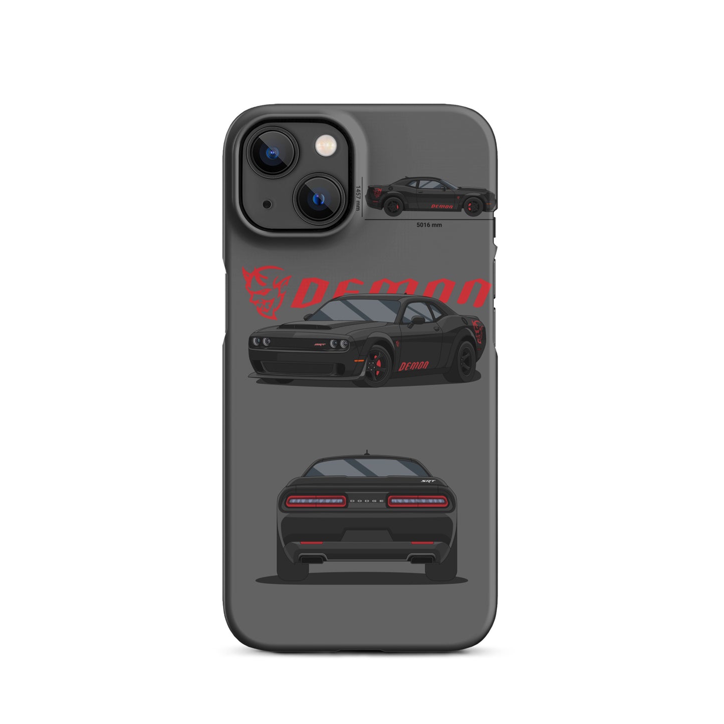 Dodge SRT Demon 170 snap case for iPhone® (Grey)