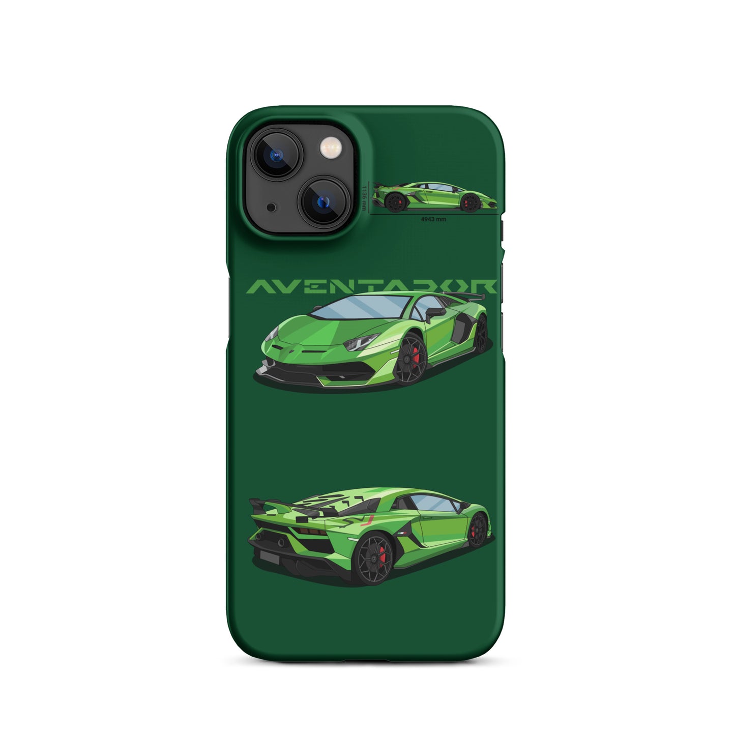 Lamborghini Aventador SVJ snap case for iPhone® (Green)