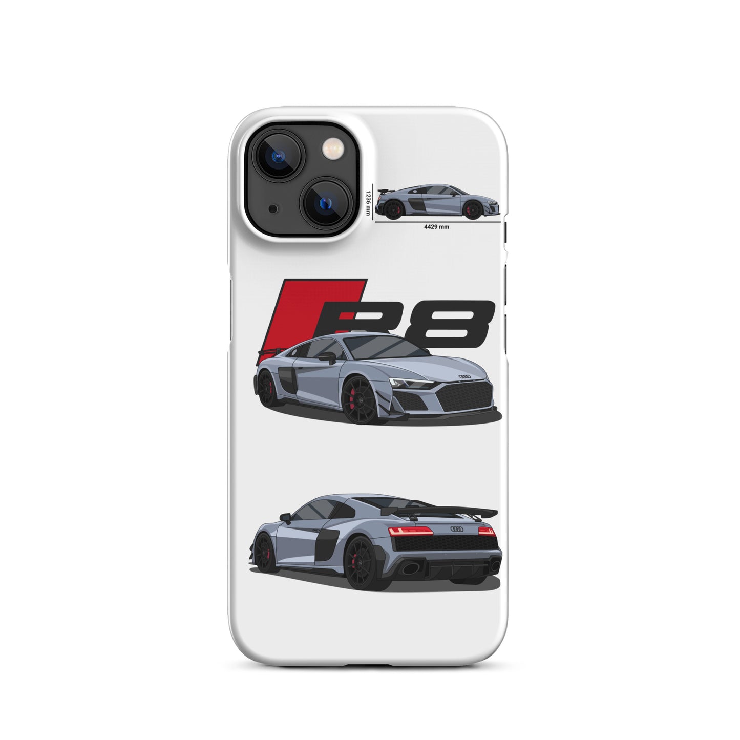 Audi R8 GT snap case for iPhone® (White)