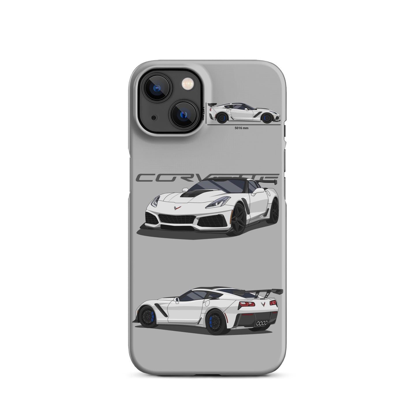 Corvette C7 ZR1 Snap case for iPhone® (Light Grey)