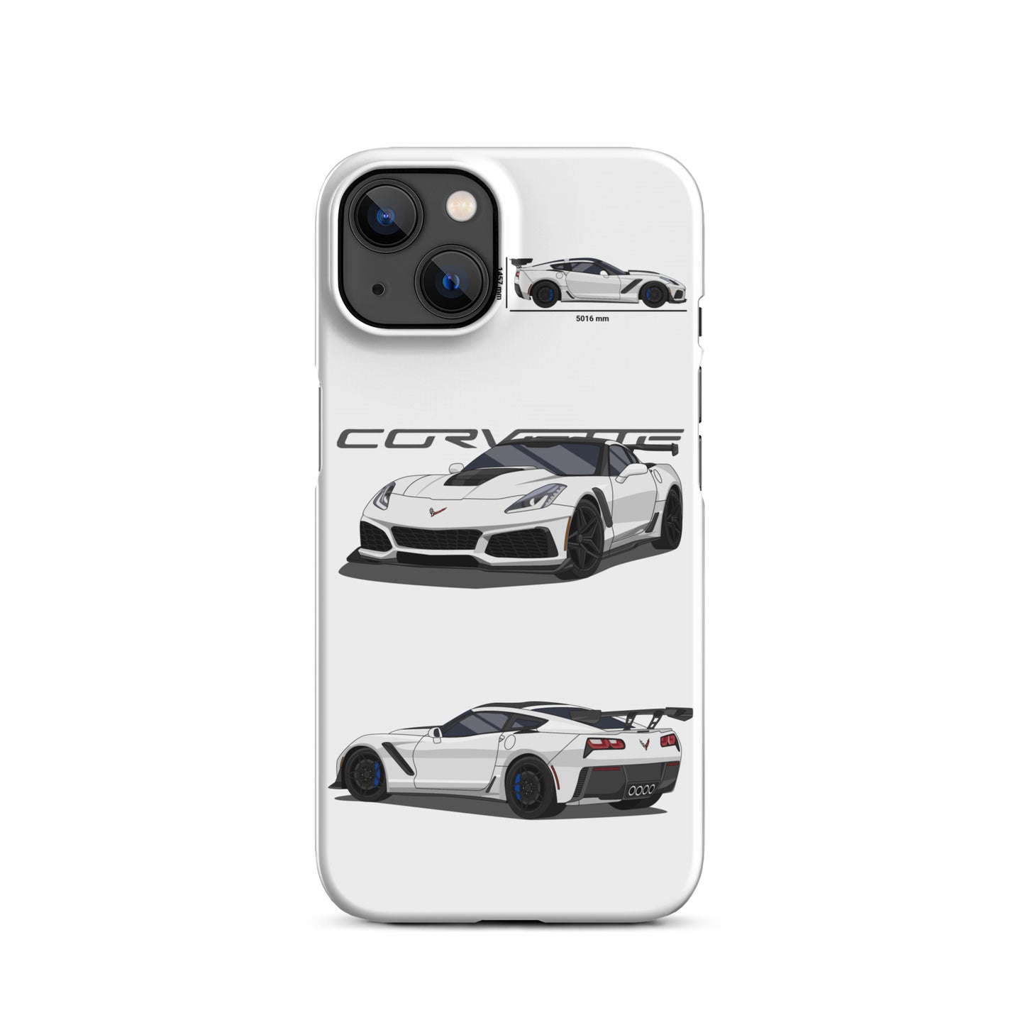 Corvette C7 ZR1 Snap case for iPhone® (White)