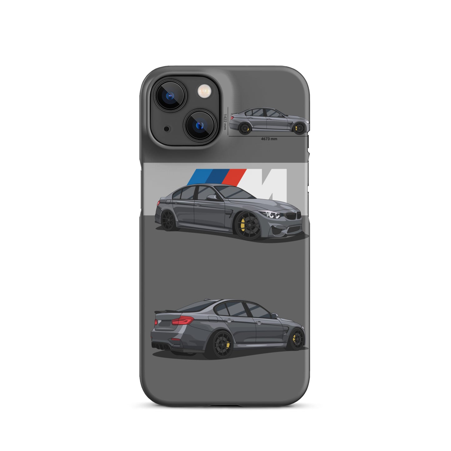 BMW M3 F80 snap case for iPhone® (Grey)