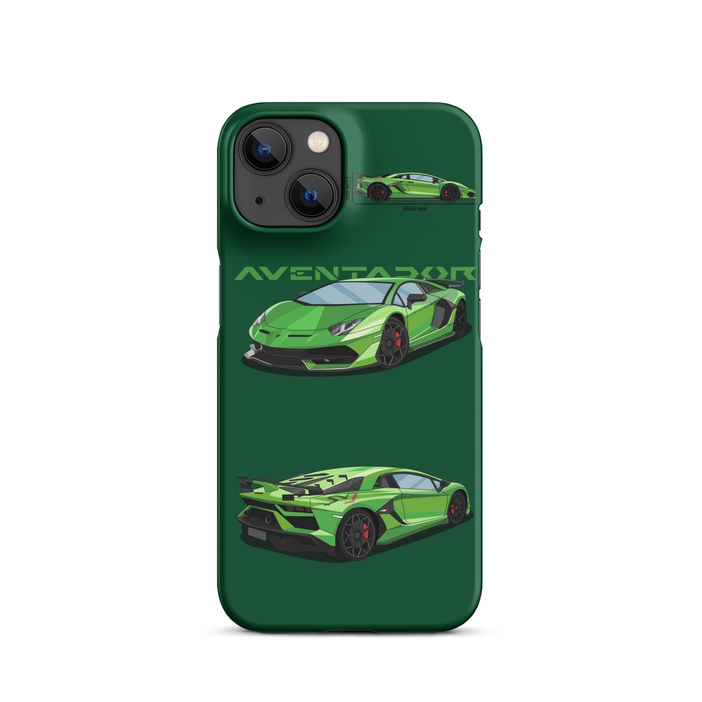 Lamborghini Aventador SVJ snap case for iPhone® (Green)