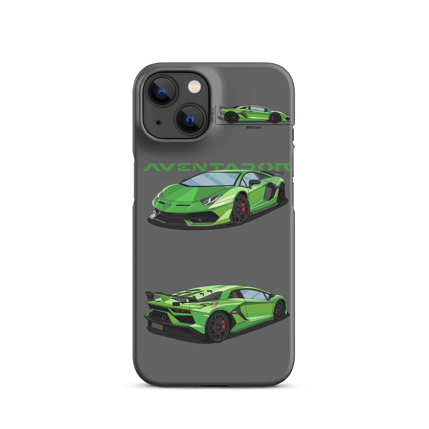 Lamborghini Aventador SVJ snap case for iPhone® (Grey)