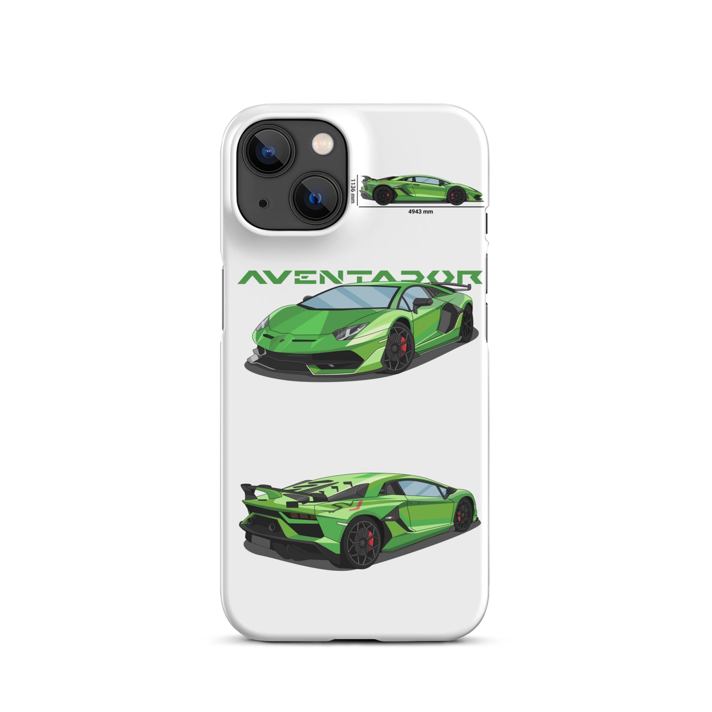 Lamborghini Aventador SVJ snap case for iPhone® (White)