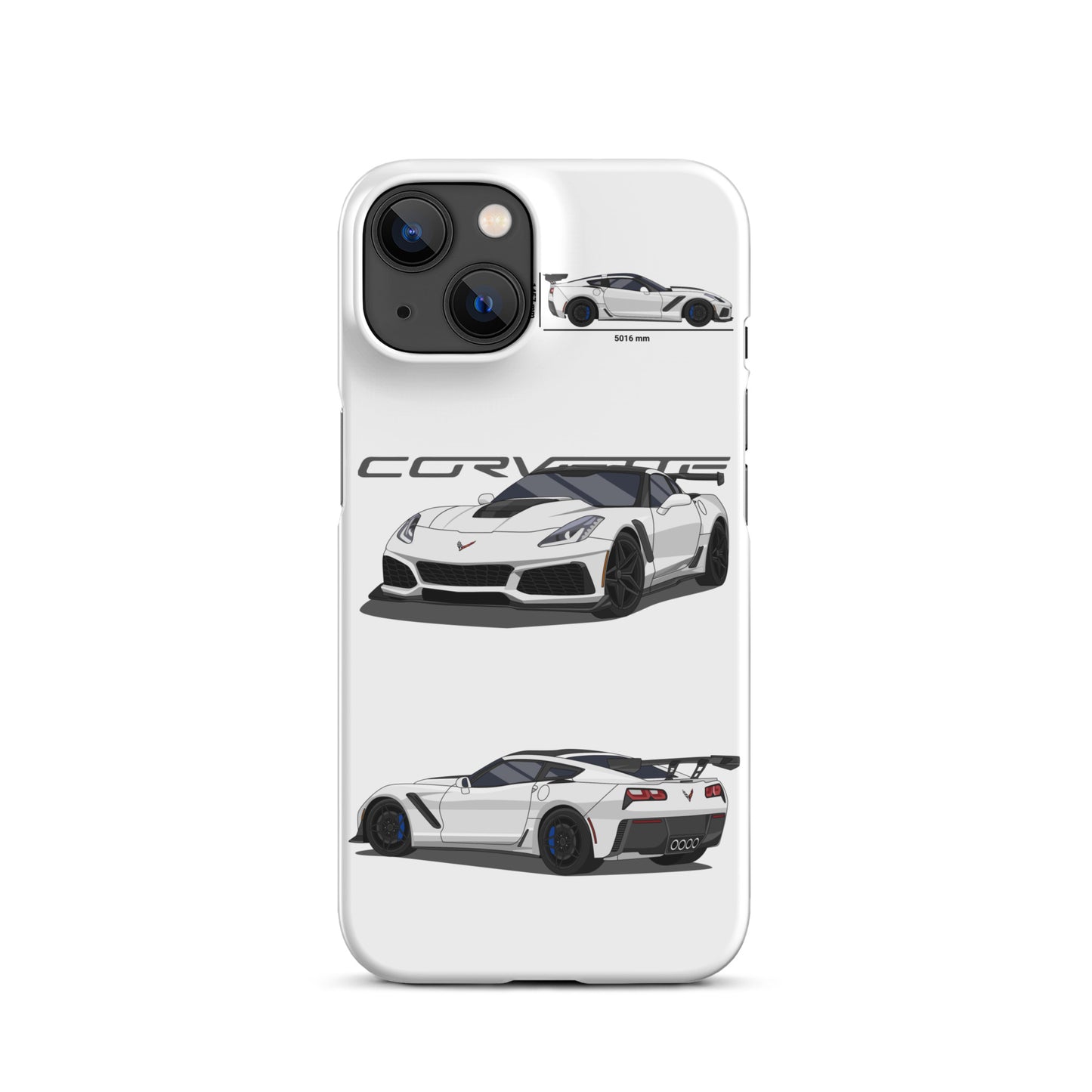 Corvette C7 ZR1 Snap case for iPhone® (White)