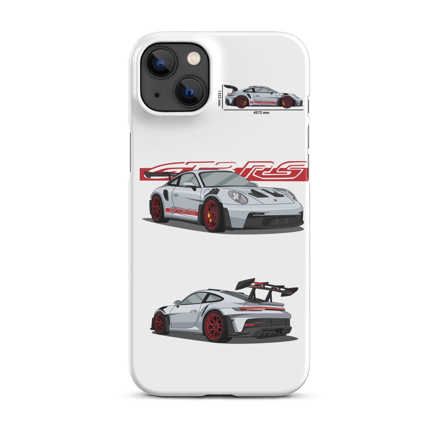 Porsche 911 GT3 RS snap case for iPhone® (White)