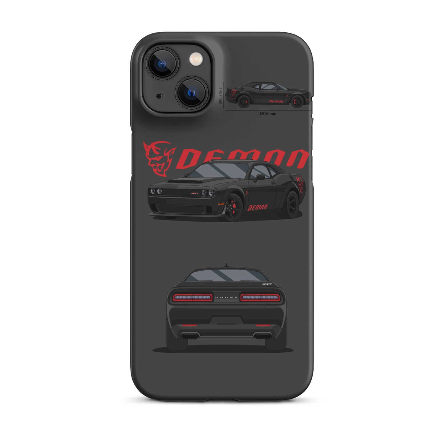 Dodge SRT Demon 170 snap case for iPhone® (Dark Grey)