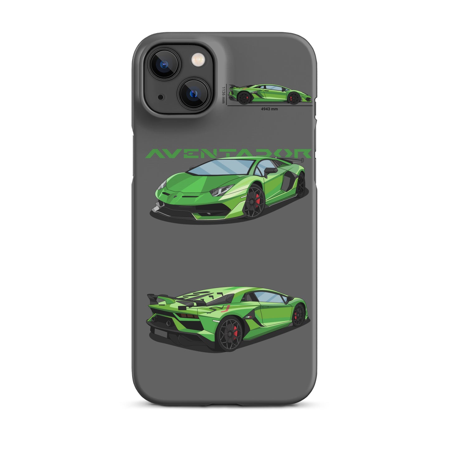 Lamborghini Aventador SVJ snap case for iPhone® (Grey)