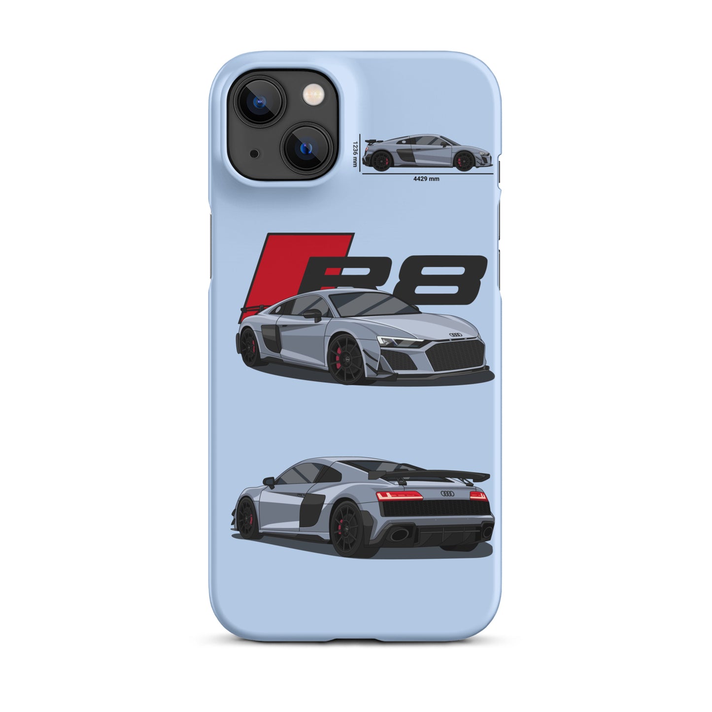 Audi R8 GT snap case for iPhone® (Baby Blue)