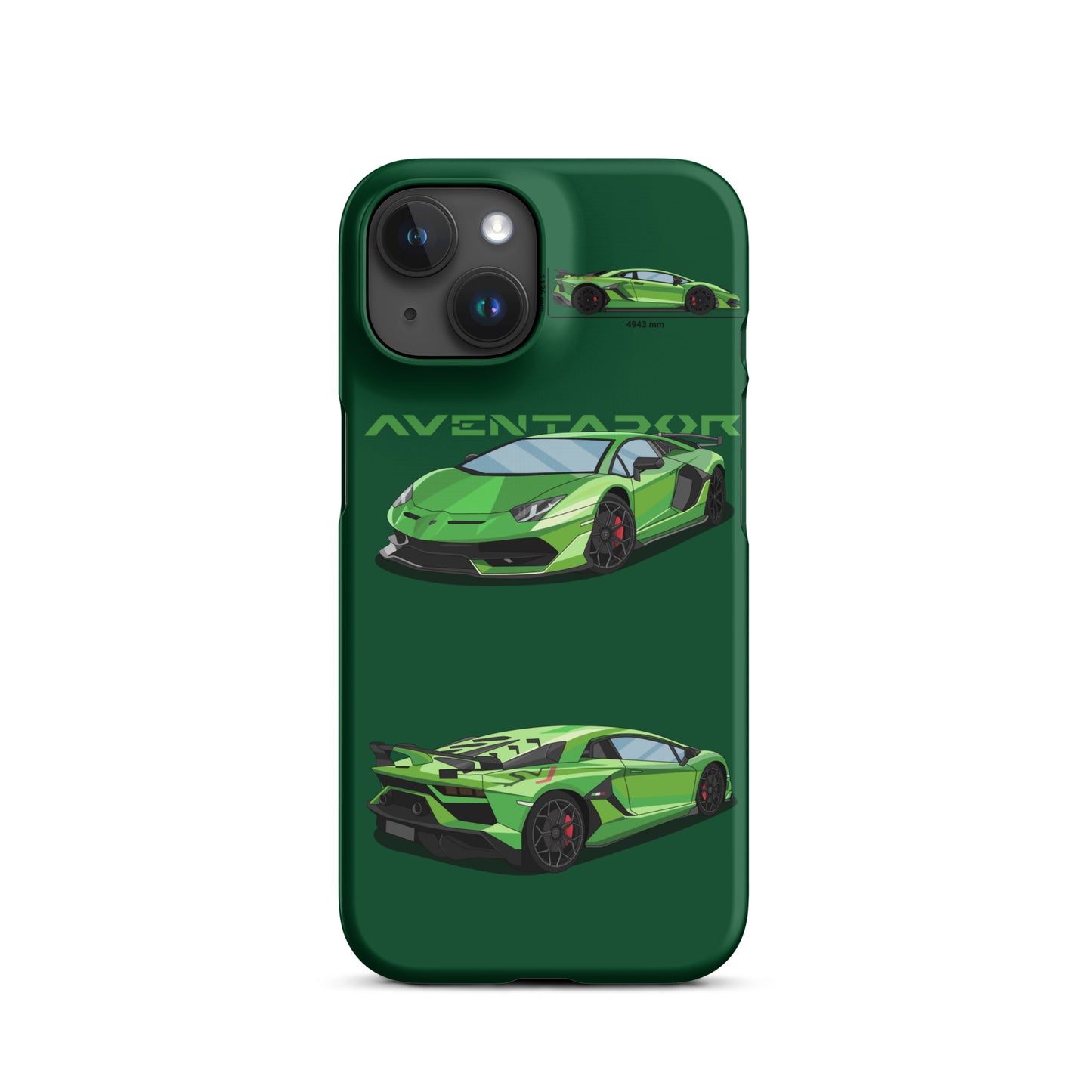 Lamborghini Aventador SVJ snap case for iPhone® (Green)