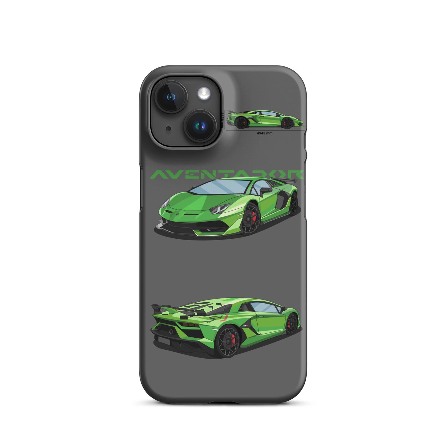 Lamborghini Aventador SVJ snap case for iPhone® (Grey)