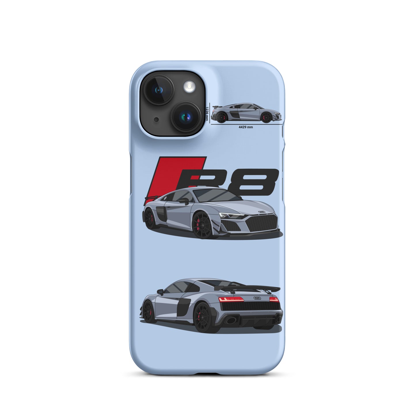 Audi R8 GT snap case for iPhone® (Baby Blue)