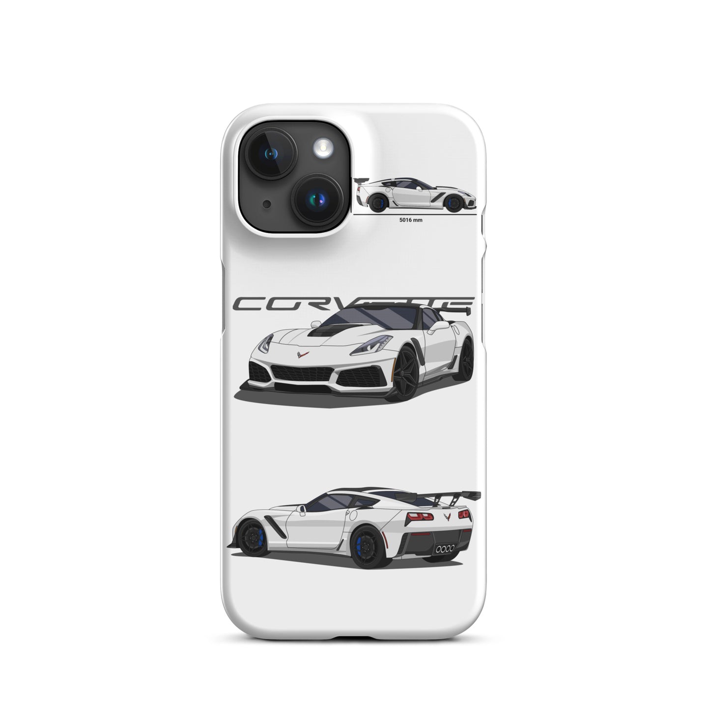 Corvette C7 ZR1 Snap case for iPhone® (White)