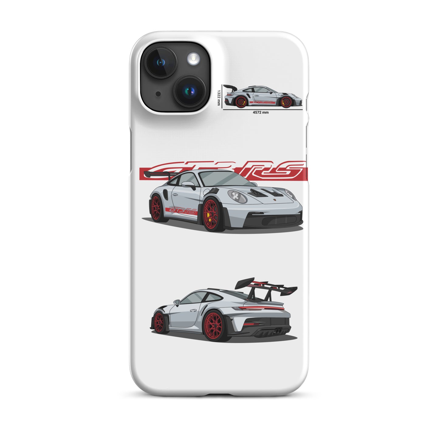 Porsche 911 GT3 RS snap case for iPhone® (White)