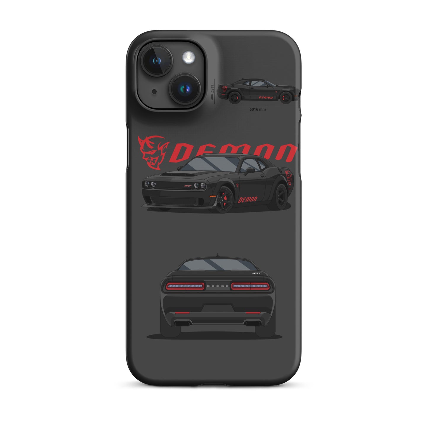 Dodge SRT Demon 170 snap case for iPhone® (Dark Grey)