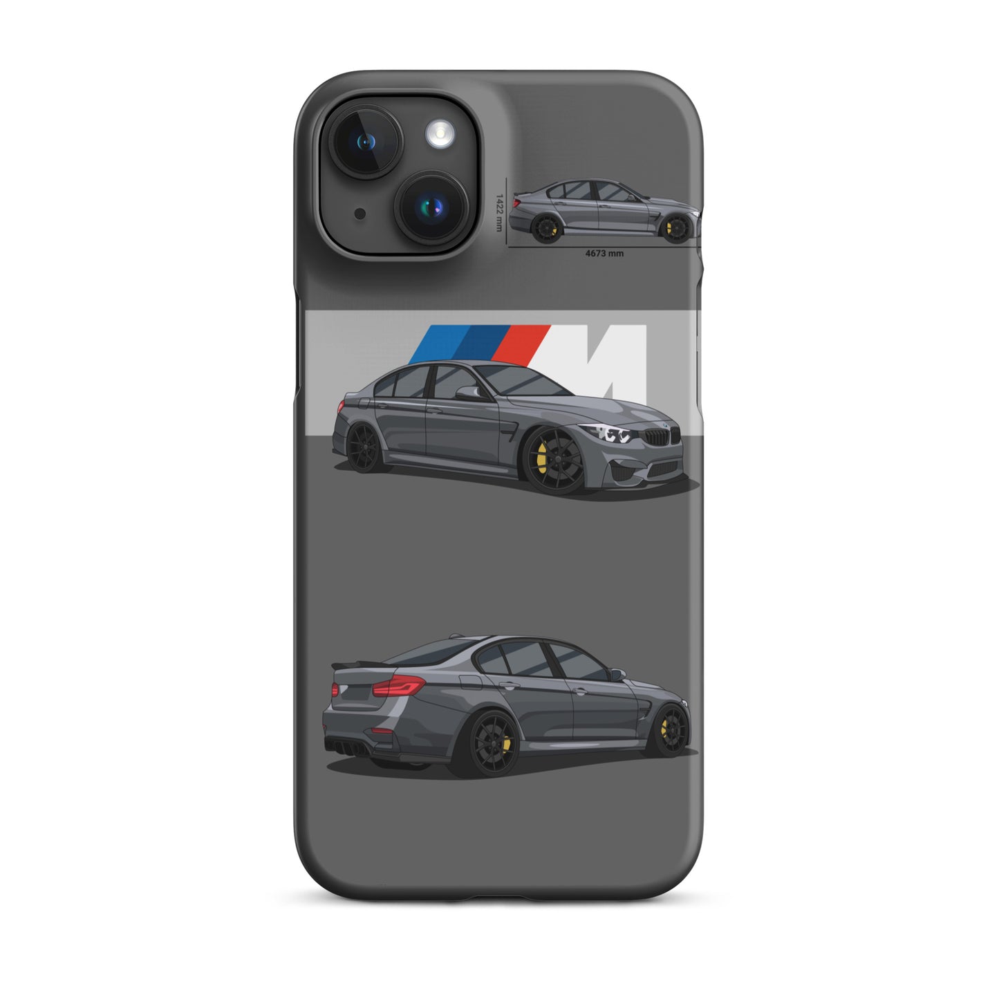 BMW M3 F80 snap case for iPhone® (Grey)