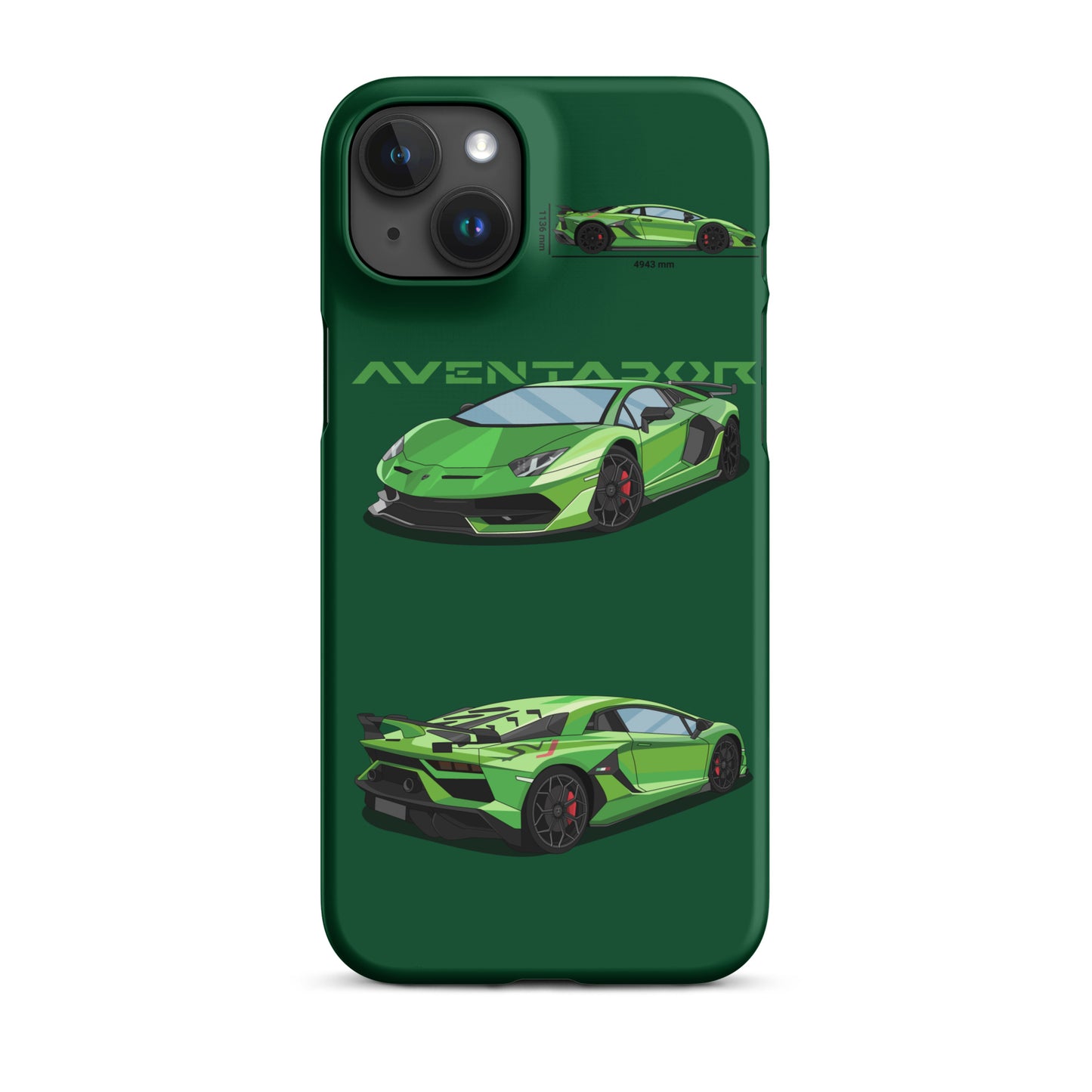 Lamborghini Aventador SVJ snap case for iPhone® (Green)