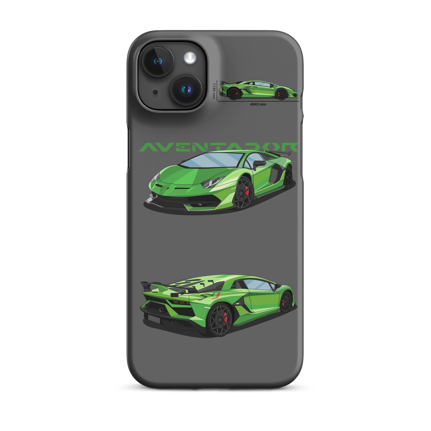 Lamborghini Aventador SVJ snap case for iPhone® (Grey)