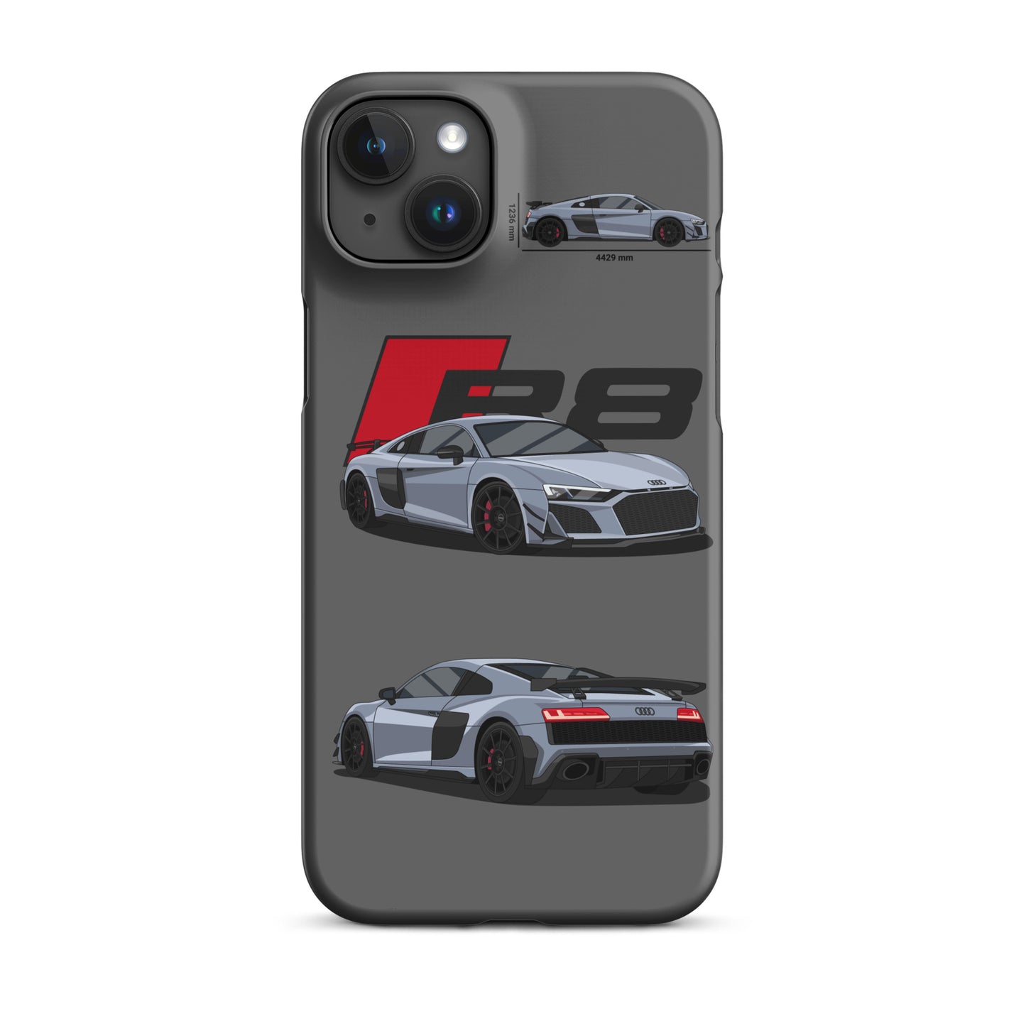 Audi R8 GT snap case for iPhone® (Grey)