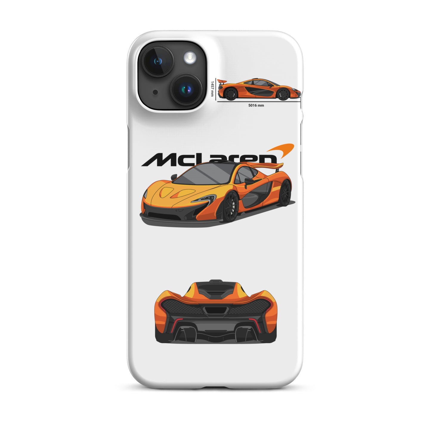 Mclaren P1 Snap case for iPhone® (White)