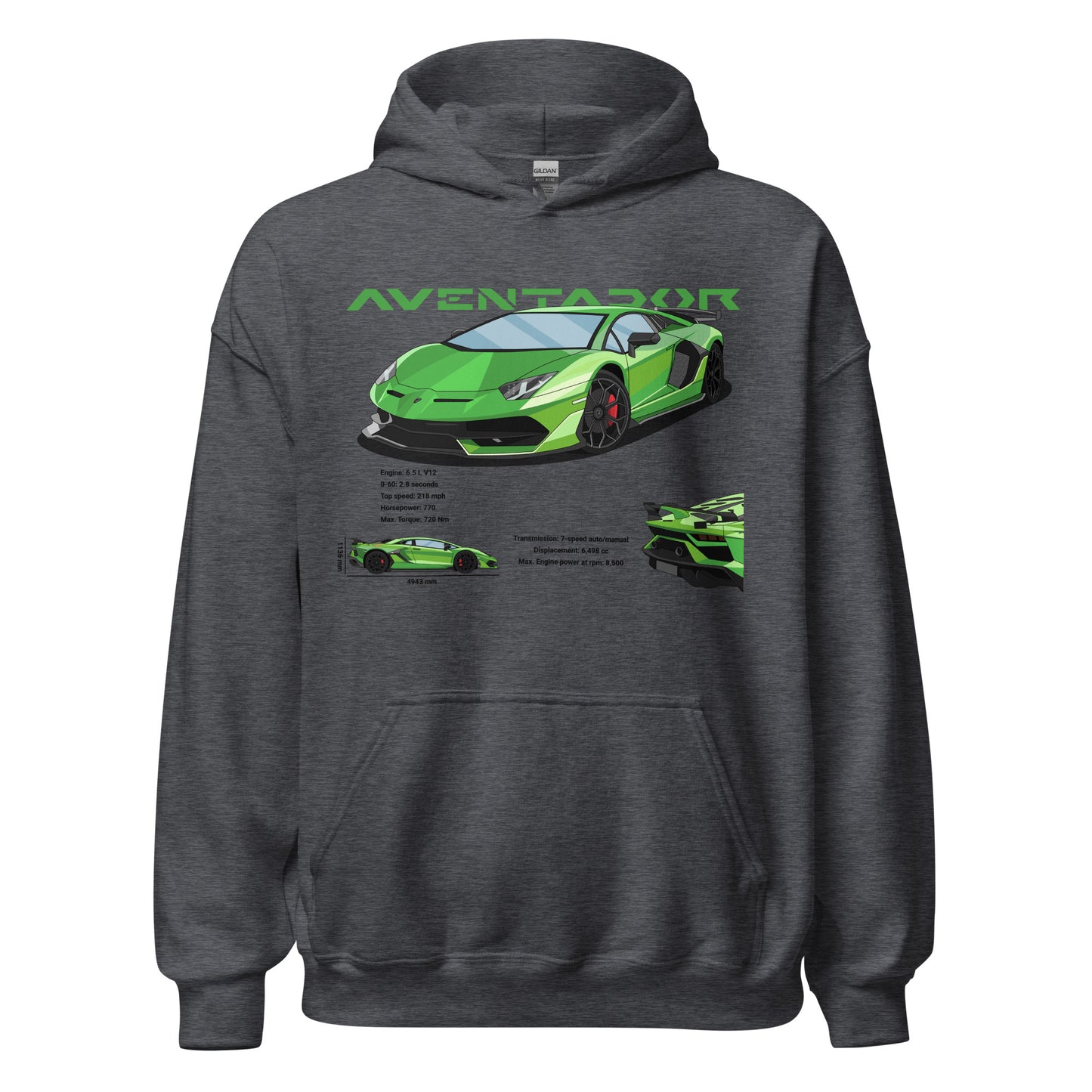 Lamborghini Aventador SVJ Unisex Hoodie