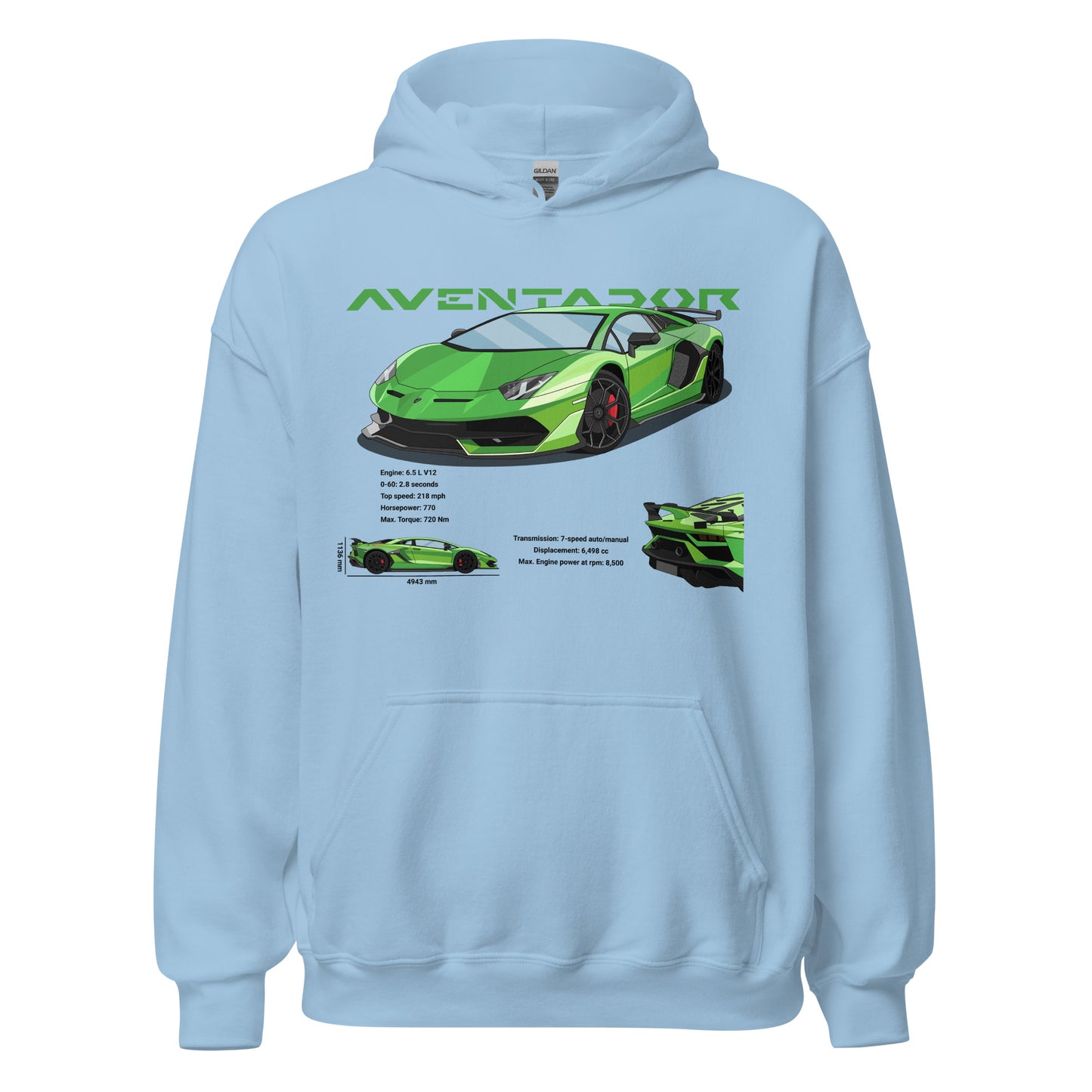 Lamborghini Aventador SVJ Unisex Hoodie