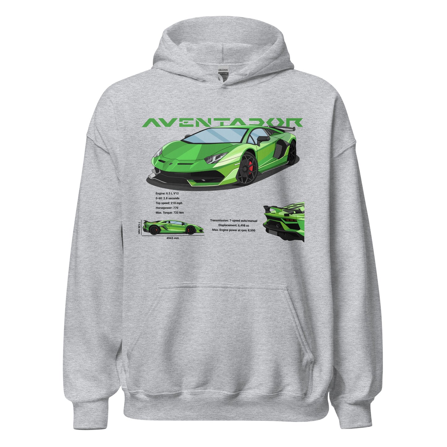 Lamborghini Aventador SVJ Unisex Hoodie